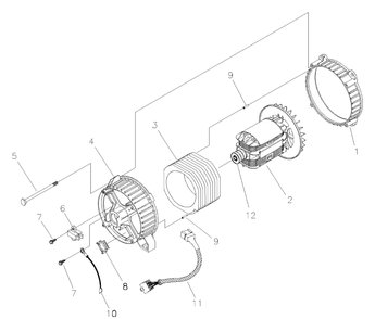 Alternator (197102) Diagram and Parts List for 030215-1-G56000  Briggs and Stratton Generator